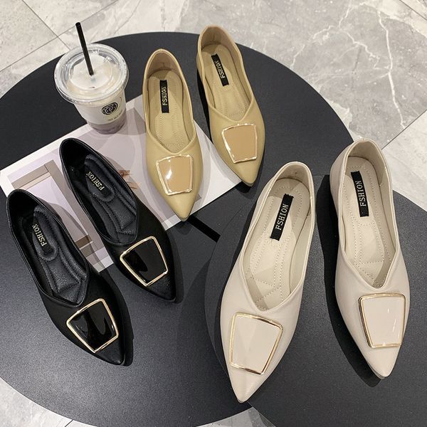 2021 selling women pointed toe single shoes elegant buckle asakuchi design office lady black flat heel shoes woman shoes m
2021 selling women pointed toe single shoes elegant buckle asakuchi design office lady black flat heel shoes woman shoes m