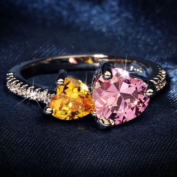 pink yellow love heart ring wedding bands women engagement copper metal trendy all compatible, Slivery;golden
pink yellow love heart ring wedding bands women engagement copper metal trendy all compatible, Slivery;golden