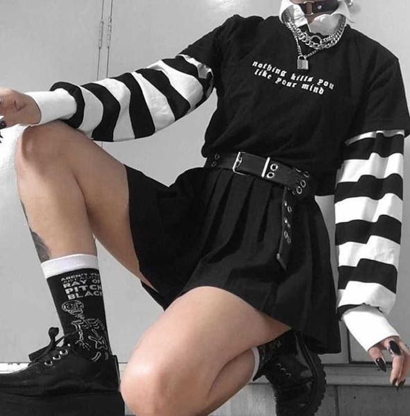 black tee nothing kills you letter printed t-shirt women funny hipster grunge funny graphic t shirts dark female harajuku tee 210722, White
black tee nothing kills you letter printed t-shirt women funny hipster grunge funny graphic t shirts dark female harajuku tee 210722, White