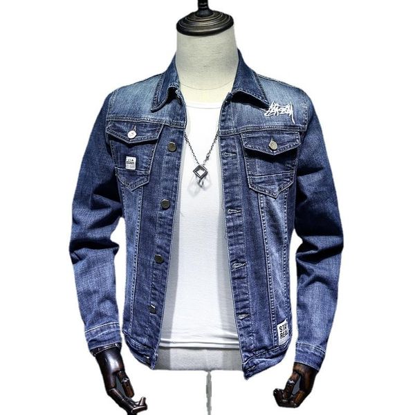 men's jackets for men jean jacket fall washed casual denim embroidery fashion streetwear clothing, Black;brown
men's jackets for men jean jacket fall washed casual denim embroidery fashion streetwear clothing, Black;brown
