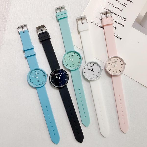 wristwatches 2021 fashion women's watches ins trend candy color wrist watch korean silicone jelly clock gifts for women, Slivery;brown
wristwatches 2021 fashion women's watches ins trend candy color wrist watch korean silicone jelly clock gifts for women, Slivery;brown