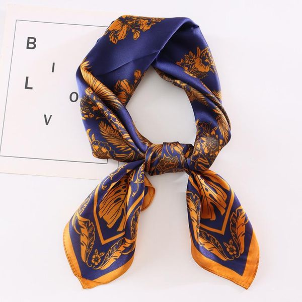fashion vintage silk scarf lady bandana luxury small square headscarf shawl summer vacation pareo beach 70x70cm scarves, Blue;gray
fashion vintage silk scarf lady bandana luxury small square headscarf shawl summer vacation pareo beach 70x70cm scarves, Blue;gray