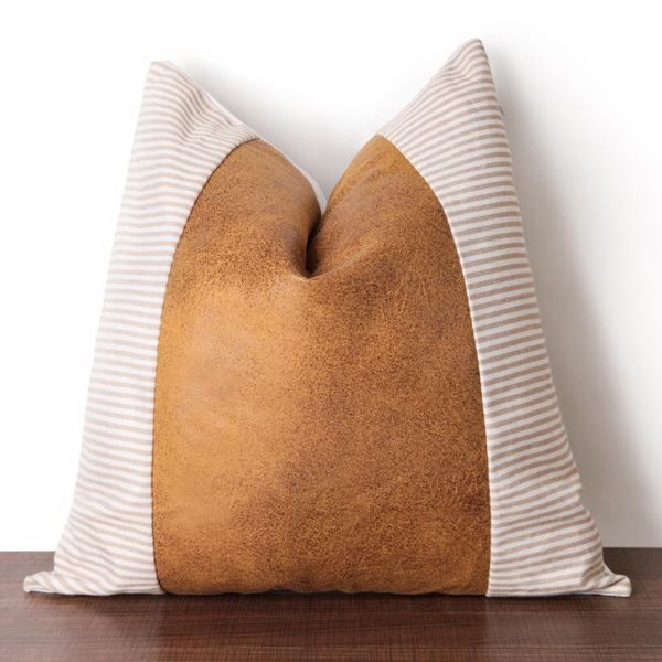 cushion/decorative pillow brown faux leather cotton cushion cover 45x45cm/35x50cm for couch bed home decoration modern design
cushion/decorative pillow brown faux leather cotton cushion cover 45x45cm/35x50cm for couch bed home decoration modern design
