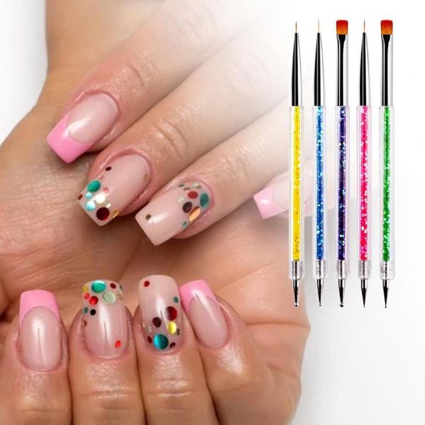 nail brushes 5pcs pens multifunctional easy to use plastic double-end art drawing liners for salon, Yellow
nail brushes 5pcs pens multifunctional easy to use plastic double-end art drawing liners for salon, Yellow