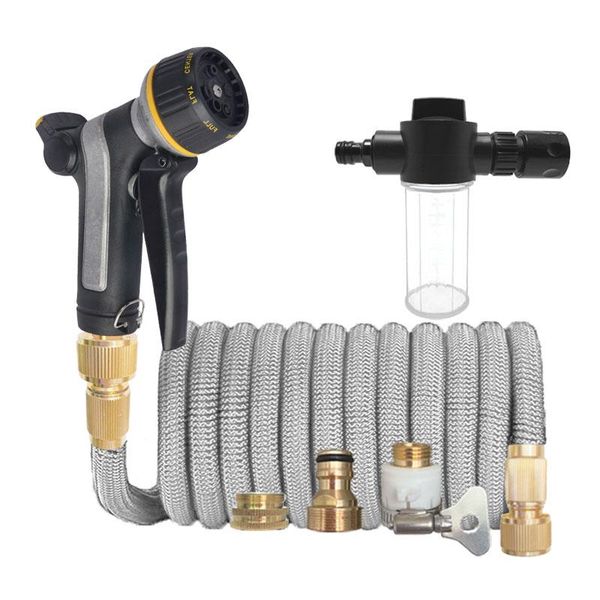 watering equipments adjustable magic hose high pressure water gun set for garden irrigation and car wash cleaning multifunctional metal
watering equipments adjustable magic hose high pressure water gun set for garden irrigation and car wash cleaning multifunctional metal