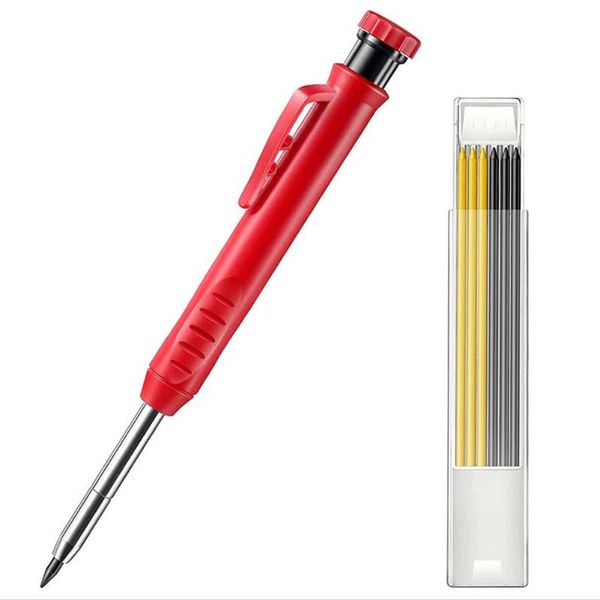 professional hand tool sets solid carpenter pencil woodworking marking deep hole joiner marker with built-in sharpener
professional hand tool sets solid carpenter pencil woodworking marking deep hole joiner marker with built-in sharpener