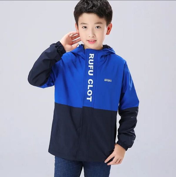 spring autumn 6-14y children outerwear windbreaker for kids clothes hooded sport waterproof windproof jacket for boys coat, Blue;gray
spring autumn 6-14y children outerwear windbreaker for kids clothes hooded sport waterproof windproof jacket for boys coat, Blue;gray