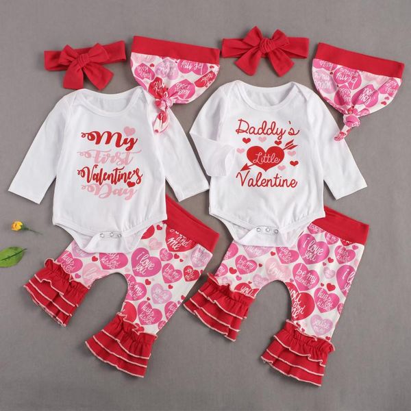 clothing sets focusnorm born baby girls valentine's day suit 4pcs long sleeve heart print romper loose trousers pants bow headband hat, White
clothing sets focusnorm born baby girls valentine's day suit 4pcs long sleeve heart print romper loose trousers pants bow headband hat, White
