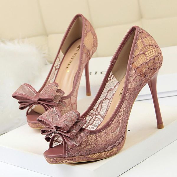 dress shoes lace butterfly-knot peep toe women pumps shallow fashion platform high heels cut-outs mesh women's party, Black
dress shoes lace butterfly-knot peep toe women pumps shallow fashion platform high heels cut-outs mesh women's party, Black