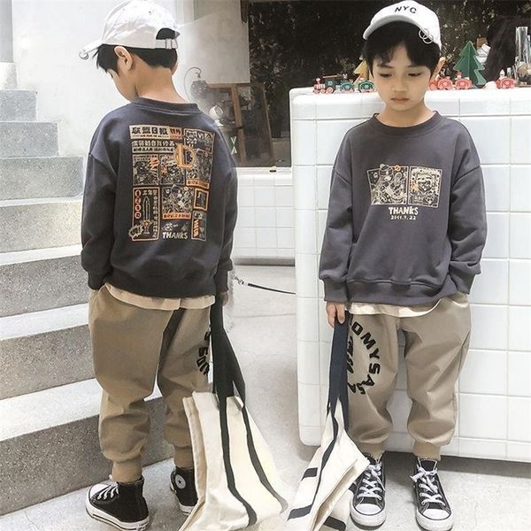 male children's clothing boys costume cotton suit sweatshirt pants children spring outfits set teens boys' tracksuit 220212, White
male children's clothing boys costume cotton suit sweatshirt pants children spring outfits set teens boys' tracksuit 220212, White