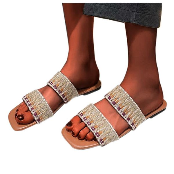 slippers 2021 summer elastic band casual and comfortable flat bottom women's sandals fashion transparent female slides, Black
slippers 2021 summer elastic band casual and comfortable flat bottom women's sandals fashion transparent female slides, Black