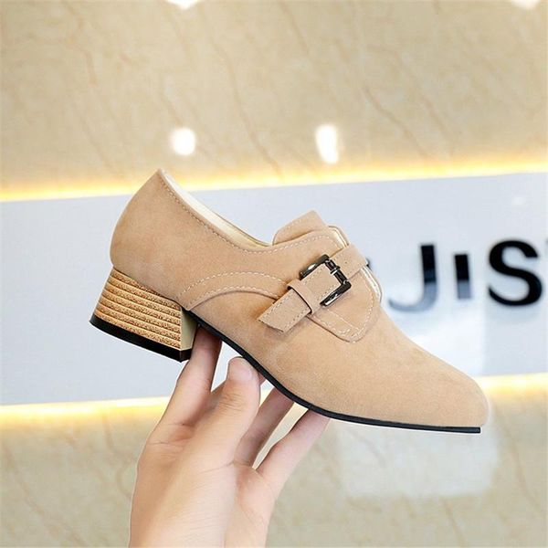 dress shoes round toe suede square heel pumps women 2021 spring autumn fashion lace-up buckle strap patchwork female, Black
dress shoes round toe suede square heel pumps women 2021 spring autumn fashion lace-up buckle strap patchwork female, Black