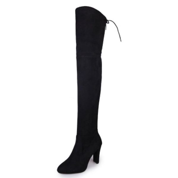 boots 2021 party fashion suede leather shoes women over the knee heels stretch flock winter high botas zapados mujer, Black
boots 2021 party fashion suede leather shoes women over the knee heels stretch flock winter high botas zapados mujer, Black