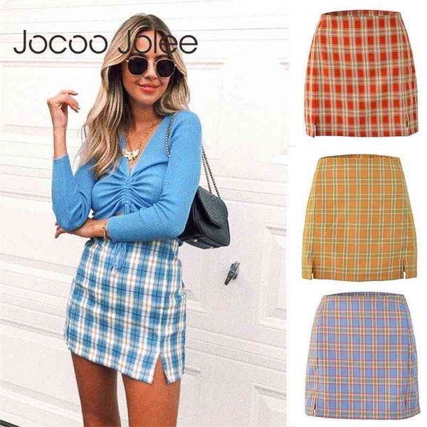 women fashion cotton plaid bodycon skirt spring europe style split elegant chic skirts high waist wild bottom 210428, Black
women fashion cotton plaid bodycon skirt spring europe style split elegant chic skirts high waist wild bottom 210428, Black