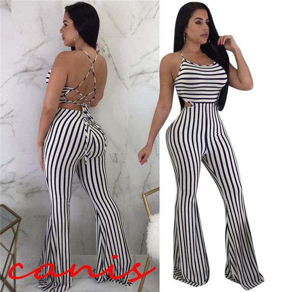 women's jumpsuits & rompers hirigin women long pants summer bodycon party striped casual jumpsuit&rompers, Black;white
women's jumpsuits & rompers hirigin women long pants summer bodycon party striped casual jumpsuit&rompers, Black;white