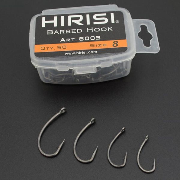 fishing hooks 50pcs barbed carp hook curve shank professional series for hair rigs 2/4/6/8# long offset narrow bait fishhook
fishing hooks 50pcs barbed carp hook curve shank professional series for hair rigs 2/4/6/8# long offset narrow bait fishhook