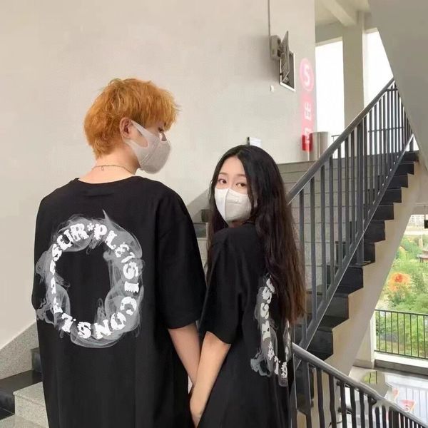 t shirt 21 crosin chest cross back circle letter short sleeve for men and women, White;black
t shirt 21 crosin chest cross back circle letter short sleeve for men and women, White;black