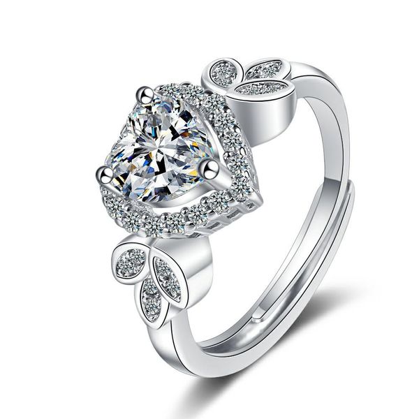 delicate 925 sterling silver band cubic zirconia heart love rings for women adjustable engagement finger ring ladies jewelry, Golden;silver
delicate 925 sterling silver band cubic zirconia heart love rings for women adjustable engagement finger ring ladies jewelry, Golden;silver
