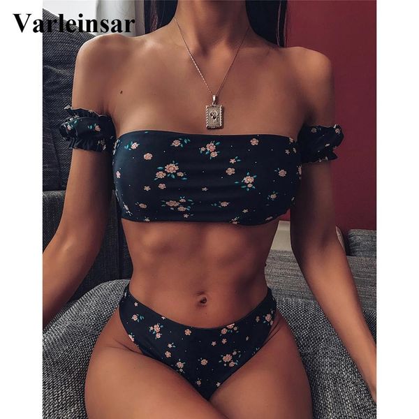 2021 floral off shoulder bikini female swimsuit women swimwear two-pieces bikini set mid waist bather bathing suit swim v1671, White;black
2021 floral off shoulder bikini female swimsuit women swimwear two-pieces bikini set mid waist bather bathing suit swim v1671, White;black