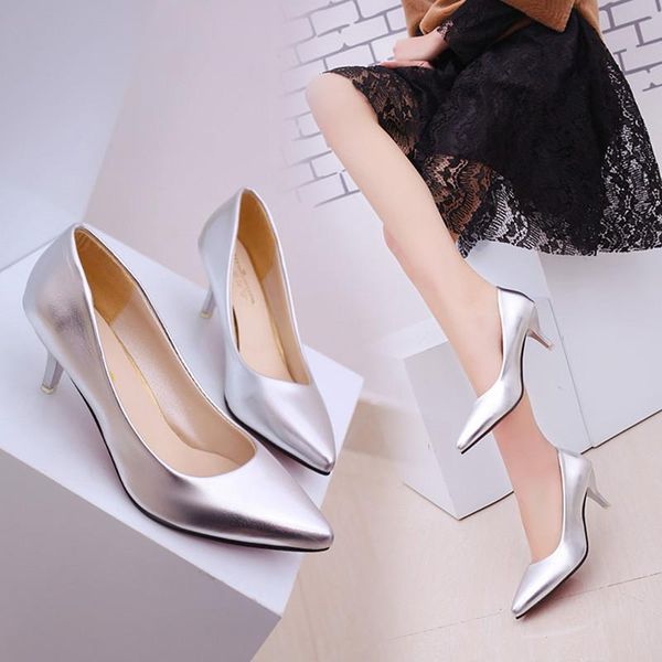 office lady shoes pu leather high heels woman pointed toe dress basic pumps women boat zapatos mujer, Black
office lady shoes pu leather high heels woman pointed toe dress basic pumps women boat zapatos mujer, Black