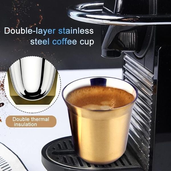 80ml milk mug double wall stainless steel espresso insulated coffee cup for home bar cups & saucers
80ml milk mug double wall stainless steel espresso insulated coffee cup for home bar cups & saucers