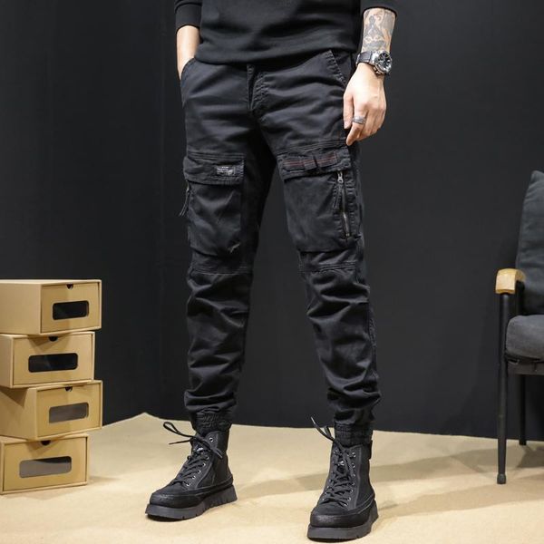 men's pants 2021 spring summer cargo men fashion hip-hop multi-pocket plus size sports casual loose f34, Black
men's pants 2021 spring summer cargo men fashion hip-hop multi-pocket plus size sports casual loose f34, Black