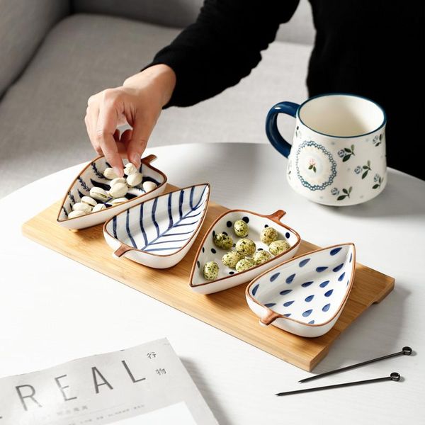 dishes & plates creative leaf shape seasoning bowl ceramic multipurpose small appetizers snack dish sauce kitchen sushi cake tray
dishes & plates creative leaf shape seasoning bowl ceramic multipurpose small appetizers snack dish sauce kitchen sushi cake tray