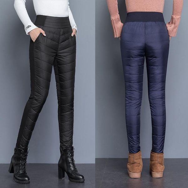 down pants for women wear high waisted slim and elastic white duck pencil large cotton female winter women's & capris, Black;white
down pants for women wear high waisted slim and elastic white duck pencil large cotton female winter women's & capris, Black;white