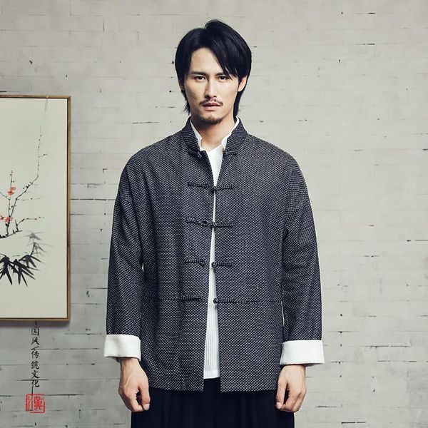 men's jackets autumn and winter chinese style cotton linen tang suit jacket with stand-up collar casual buckle, Black;brown
men's jackets autumn and winter chinese style cotton linen tang suit jacket with stand-up collar casual buckle, Black;brown