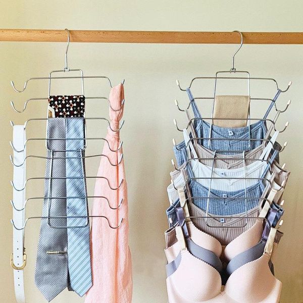 hangers & racks multi-layer metal folding tie underwear skirt clothes storage hanger wardrobe organizer household drying rack 1pc
hangers & racks multi-layer metal folding tie underwear skirt clothes storage hanger wardrobe organizer household drying rack 1pc