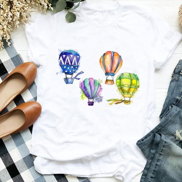 and women lady cartoon mens balloon womens short sleeve cute 90s print clothes graphic female tee, White;black
and women lady cartoon mens balloon womens short sleeve cute 90s print clothes graphic female tee, White;black