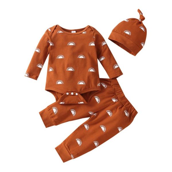 clothing sets 0-18m born baby boy girl long sleeve sun print cotton bodysuit pant hat 3pcs outfits autumn clothes set, White
clothing sets 0-18m born baby boy girl long sleeve sun print cotton bodysuit pant hat 3pcs outfits autumn clothes set, White