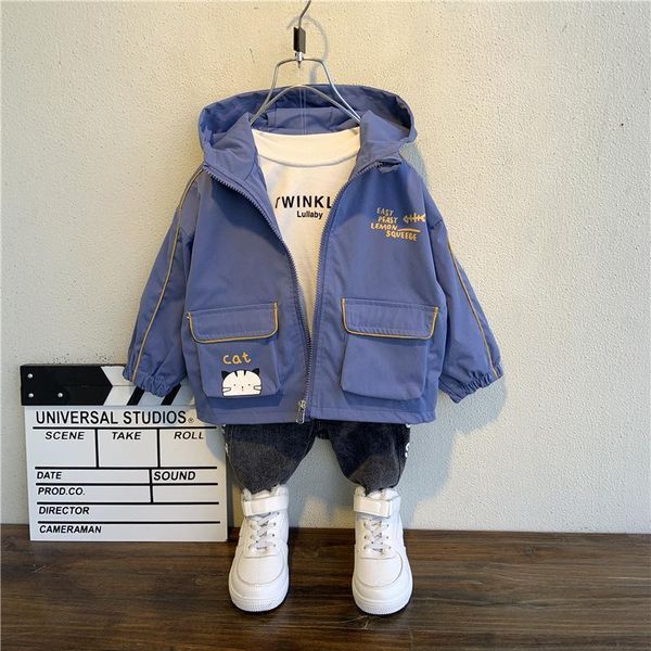 children boys jackets fashion spring autumn baby coats kids boy hooded outerwear clothing toddler outfits, Blue;gray
children boys jackets fashion spring autumn baby coats kids boy hooded outerwear clothing toddler outfits, Blue;gray