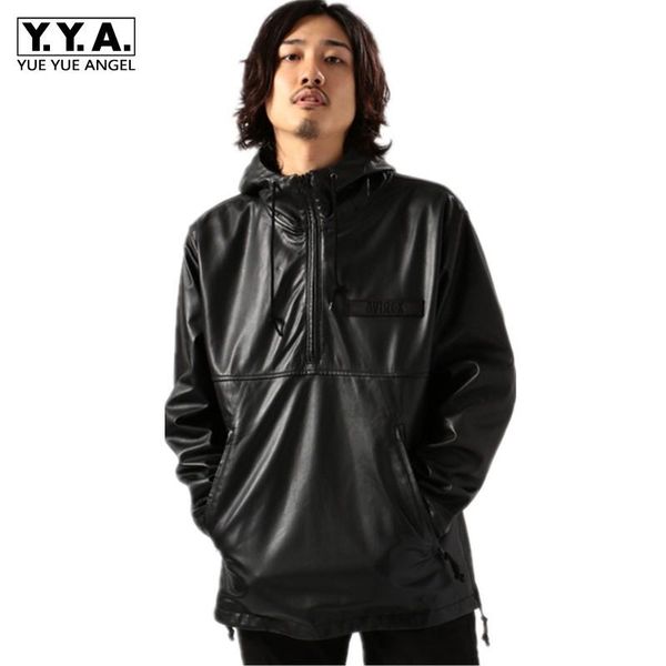 genuine leather hooded pullover zipper loose casual zipper-pocket mid-length sheepskin spring autumn men's & faux, Black
genuine leather hooded pullover zipper loose casual zipper-pocket mid-length sheepskin spring autumn men's & faux, Black