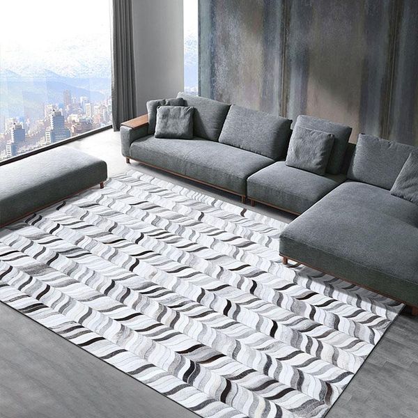 carpets high-quality cowhide patchwork rug leather stripe rectangle rugs living room entrance hall stitching cow fur carpet
carpets high-quality cowhide patchwork rug leather stripe rectangle rugs living room entrance hall stitching cow fur carpet