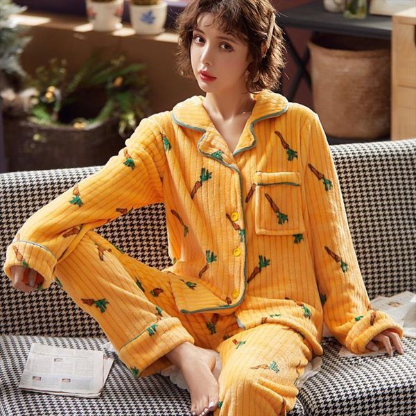 autumn warm pajamas sets flannel womens sleepwears long sleeves cute animal female homewear, Black;red
autumn warm pajamas sets flannel womens sleepwears long sleeves cute animal female homewear, Black;red