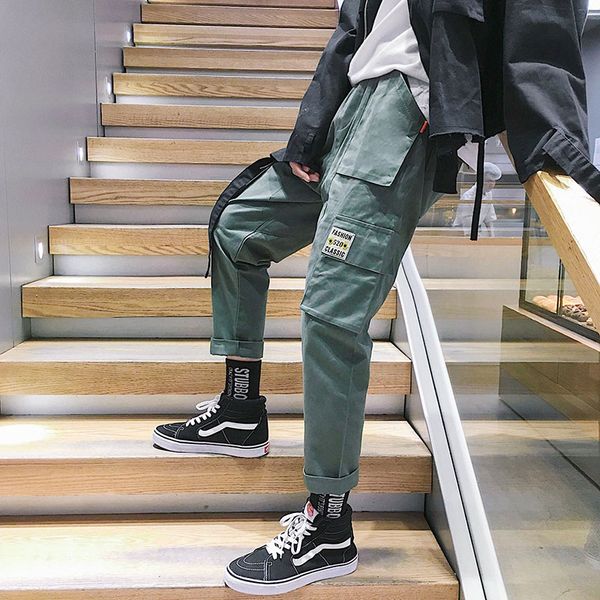 khaki pants men harajuku plus size pockets ankle-length mens korean style fashion simple all match drawstring soft, Black
khaki pants men harajuku plus size pockets ankle-length mens korean style fashion simple all match drawstring soft, Black