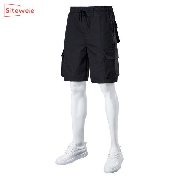 style men's casual solid color multi-pocket loose five-point pants summer european size overalls shorts g641, White;black
style men's casual solid color multi-pocket loose five-point pants summer european size overalls shorts g641, White;black
