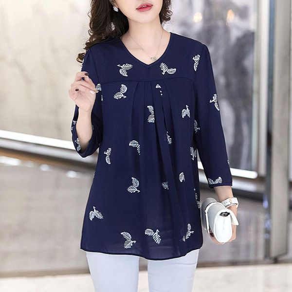 women's blouses & shirts 6xl summer women chiffon shirt v-neck large size female loose seven-point sleeve ladies pullover dd2564, White
women's blouses & shirts 6xl summer women chiffon shirt v-neck large size female loose seven-point sleeve ladies pullover dd2564, White