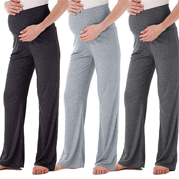 maternity bottoms pregnant women's trousers wide straight lounge pants stretch pregnancy trouser, White
maternity bottoms pregnant women's trousers wide straight lounge pants stretch pregnancy trouser, White