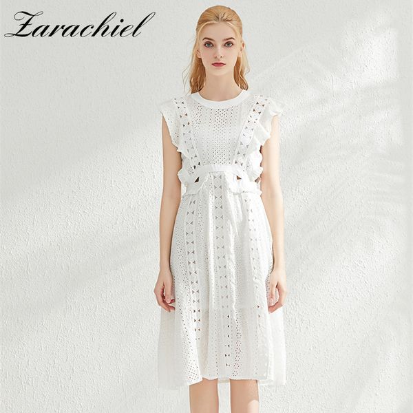 self-portrait runway embroidery white women sleeveless ruffles hollow out water soluble lace elegant cotton dress 210416, Black;gray
self-portrait runway embroidery white women sleeveless ruffles hollow out water soluble lace elegant cotton dress 210416, Black;gray