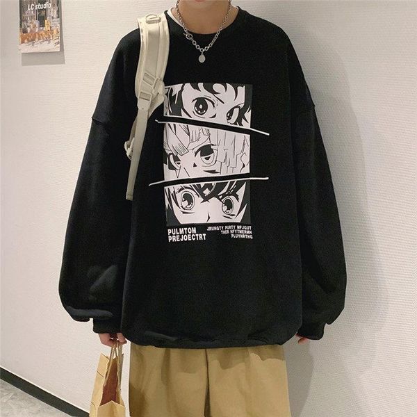 men's hoodies & sweatshirts clothes jacket korean crewneck wei yi spring and autumn fashion ins wind two-dimensional cartoon printed tu, Black
men's hoodies & sweatshirts clothes jacket korean crewneck wei yi spring and autumn fashion ins wind two-dimensional cartoon printed tu, Black
