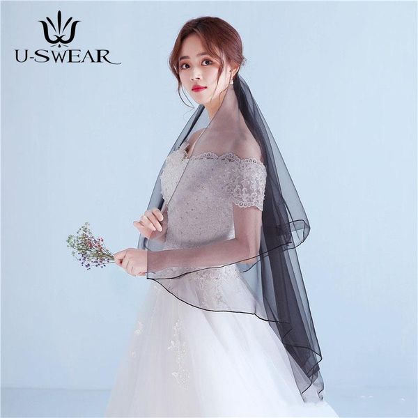 bridal veils retro gothic simple muslim bride veil black tulle dress women 2 layer ribbon edge short wedding
bridal veils retro gothic simple muslim bride veil black tulle dress women 2 layer ribbon edge short wedding