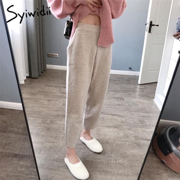 women's pants & capris syiwidii for women 2021 korean streetwear female elastic high waist pocket straight harem ankle-length pant blac, Black;white
women's pants & capris syiwidii for women 2021 korean streetwear female elastic high waist pocket straight harem ankle-length pant blac, Black;white