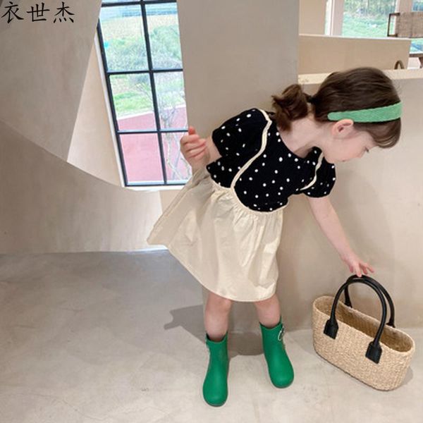 girls' small fake two-piece skirt 2021 summer baby mid-length dress polka-dot girl's dresses, Red;yellow
girls' small fake two-piece skirt 2021 summer baby mid-length dress polka-dot girl's dresses, Red;yellow