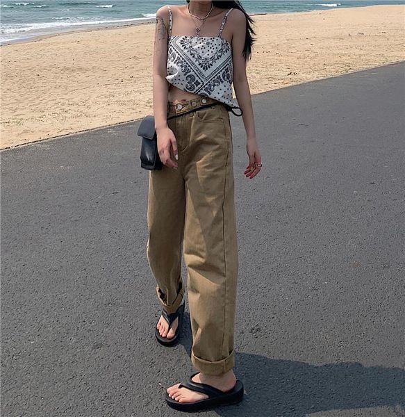 women's jeans soft high waist trousers denim loose streetwear jean vintage full girls woman pants straight femme pantalon mujer, Blue
women's jeans soft high waist trousers denim loose streetwear jean vintage full girls woman pants straight femme pantalon mujer, Blue