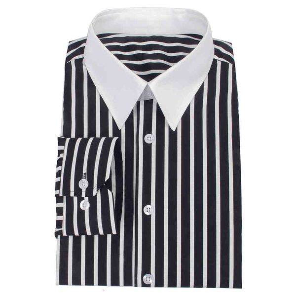 men's dress shirts custom made black white striped men ,bespoke contrasting collar shirt slim long sleeve 100% c uchs, White;black
men's dress shirts custom made black white striped men ,bespoke contrasting collar shirt slim long sleeve 100% c uchs, White;black