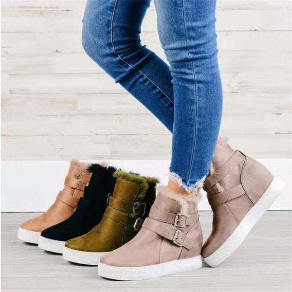 boots winter snow women warm plush shoes ladies buckle platform wedge fashion ankle boot female comfort casual plus size, Black
boots winter snow women warm plush shoes ladies buckle platform wedge fashion ankle boot female comfort casual plus size, Black