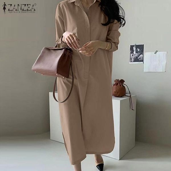 casual dresses zanzea women elegant party vestidos ol long shirt dress vintage autumn lapel neck kaftan robe sleeve solid sundress, Black;gray
casual dresses zanzea women elegant party vestidos ol long shirt dress vintage autumn lapel neck kaftan robe sleeve solid sundress, Black;gray