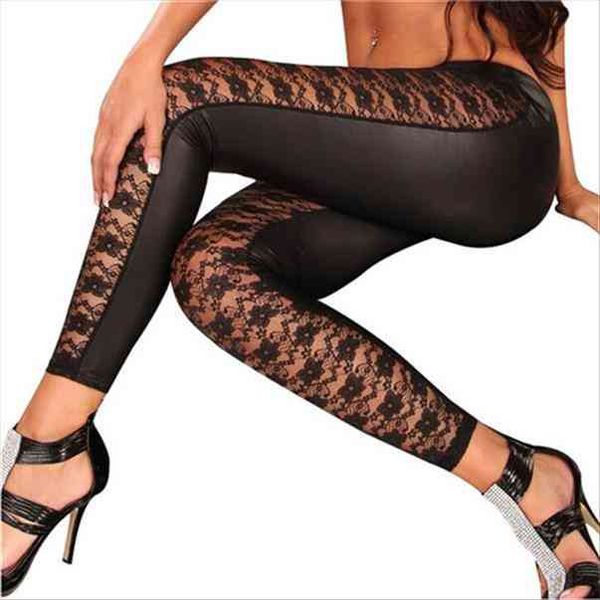 Women Black Rose Floral Lace Faux Leather Leggings Pants Sexy Girls Leggings Gifts Wholesale 1pcs
Women Black Rose Floral Lace Faux Leather Leggings Pants Sexy Girls Leggings Gifts Wholesale 1pcs